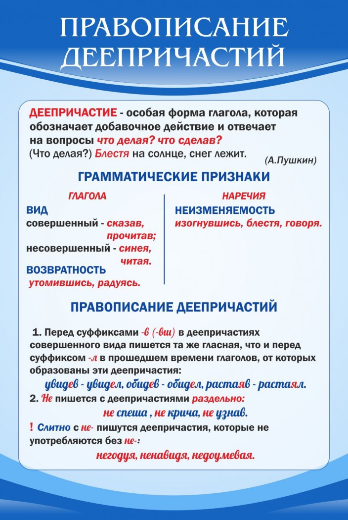 Правописание не с деепричастиями. Правописание деепричастий. Правописание деепричастий таблица. Правописание причастий и деепричастий таблица. Правила правописания деепричастий.