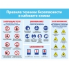 Таблица Правила безопасности на уроке химии (с картинками) 70х100 винил - fgospostavki.ru - Екатеринбург