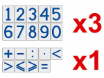 Комплект магнитов (демонстрационных) для школьной доски "Цифры и знаки" - fgospostavki.ru - Екатеринбург