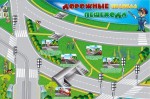 Магнитно-маркерная доска "Дорожные правила пешехода" с комплектом тематических магнитов - «ФГОС Поставки»