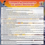 Стенд "Техника безопасности на уроках биологии" Вариант 1 - fgospostavki.ru - Екатеринбург