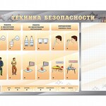 Электрифицированный стенд "Техника безопасности" с маркерными полями - fgospostavki.ru - Екатеринбург