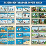 Стенд "Безопасность на воде, дороге, в лесу" - fgospostavki.ru - Екатеринбург