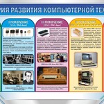 Стенд "История развития компьютерной техники" Вариант 2 - fgospostavki.ru - Екатеринбург