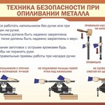 Стенд "Техника безопасности при опиливании металла" - fgospostavki.ru - Екатеринбург