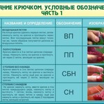 Стенд "Вязание крючком. Условные обозначения. Часть 1" - fgospostavki.ru - Екатеринбург