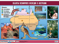 Таблица демонстрационная "Объекты всемирного наследия в Австралии" (винил 100*140) - «ФГОС Поставки»