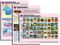Комплект таблиц по географии "Природа материков и океанов" раздаточные (цветные, ламинированные, А4, 12 штук) - fgospostavki.ru - Екатеринбург