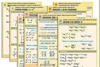 Комплект таблиц по всему курсу "Алгебра и начала анализа" (50 таблиц, А1, полноцветные, ламинированные) - fgospostavki.ru - Екатеринбург