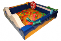 Игровой бассейн "Море" 1,5х1,5м с аппликациями и дидактикой - «ФГОС Поставки»