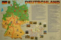 Учебная карта Германия на немецком языке - «ФГОС Поставки»