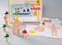 Игровой набор Фребеля "Конструктор деревянный без соединений-3" (Серия "Эксперимент") - fgospostavki.ru - Екатеринбург