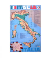 Учебная карта Италия на итальянском языке - «ФГОС Поставки»