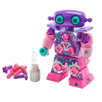Развивающая игрушка "Закручивай и учись. Робот Искорка" (розовый, с ручной отверткой) - «ФГОС Поставки»