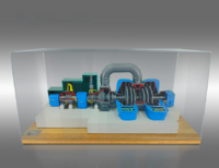 Наглядный макет "Разрез паровой турбины ТЭЦ" - fgospostavki.ru - Екатеринбург