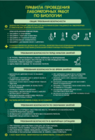 Стенд "Правила выполнения лабораторных работ по биологии" Вариант 1 - fgospostavki.ru - Екатеринбург