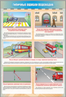 Стенд "Типичные ошибки пешеходов" - fgospostavki.ru - Екатеринбург