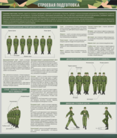 Стенд "Строевая подготовка" - fgospostavki.ru - Екатеринбург