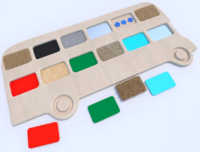 Тактильные разноцветные дощечки «Автобус» - fgospostavki.ru - Екатеринбург