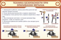 Стенд "Техника безопасности при опиливании металла" - fgospostavki.ru - Екатеринбург