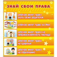 Стенд "Знай свои права" - fgospostavki.ru - Екатеринбург