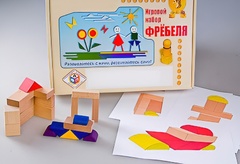 Игровой набор Фребеля "Конструктор деревянный без соединений-2" (Серия "Эксперимент") - fgospostavki.ru - Екатеринбург