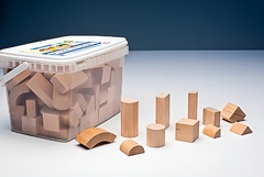 Игровой набор Фребеля "Конструктор" (111 элементов, бук, серия "Красота вокруг нас") - fgospostavki.ru - Екатеринбург