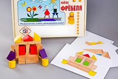 Игровой набор Фребеля "Конструктор деревянный без соединений-4" (Серия "Эксперимент") - fgospostavki.ru - Екатеринбург