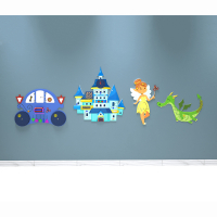 Комплект бизибордов «В сказочном королевстве» 4 в 1 - fgospostavki.ru - Екатеринбург