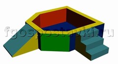 Сухой бассейн "Крепость" 1,5х1,2 метра - fgospostavki.ru - Екатеринбург