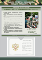 Стенд-уголок "Защита Отечества – обязанность каждого гражданина Российской Федерации" - fgospostavki.ru - Екатеринбург