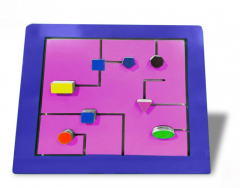 Тактильно-развивающая панель с геометрическими фигурами - fgospostavki.ru - Екатеринбург