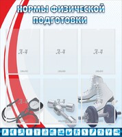 Стенд "Нормы физической подготовки" Вариант 2 - fgospostavki.ru - Екатеринбург