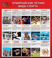 Стенд "Олимпийские летние виды спорта" - fgospostavki.ru - Екатеринбург