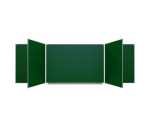 Меловая доска аудиторная пятиэлементная магнитная зеленая полимерная (3000*1000) - fgospostavki.ru - Екатеринбург