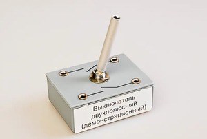 Выключатель двухполюсный (демонстрационный) - fgospostavki.ru - Екатеринбург