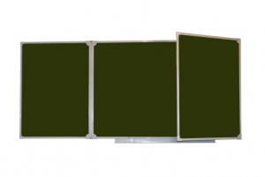 Меловая доска аудиторная трехэлементная магнитная зеленая эмалированная (3000*1000) - fgospostavki.ru - Екатеринбург