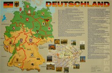 Учебная карта Германия на немецком языке - fgospostavki.ru - Екатеринбург