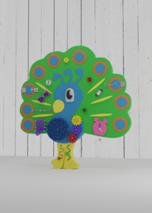 Бизиборд «Радостный павлин» - fgospostavki.ru - Екатеринбург