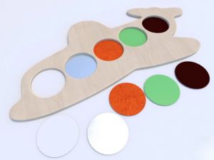 Тактильные разноцветные дощечки «Самолетик» - fgospostavki.ru - Екатеринбург