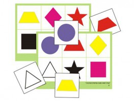Логопедическое лото "Цветное геометрическое" (8 планшетов, 48 карточек, цветное, ламинированное) - fgospostavki.ru - Екатеринбург