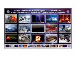 Многофункциональный интерактивный стенд-тренажер "Этапы эвакуации при природных катаклизмах и чрезвычайных ситуациях техногенного характера" - «ФГОС Поставки»