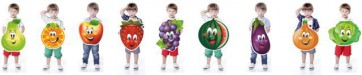 Набор сценических костюмов «Фрукты, овощи, ягоды» - «ФГОС Поставки»