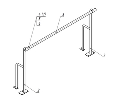 Станок хореографический напольный (1,5 метра, однорядный) - fgospostavki.ru - Екатеринбург