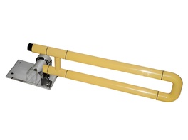 Поручень откидной с антибактериальным покрытием (желтый) - fgospostavki.ru - Екатеринбург