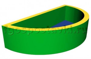 Сухой бассейн полукруглый (без рисунка) - fgospostavki.ru - Екатеринбург