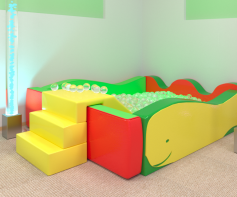 Бассейн «Кит» с горкой - fgospostavki.ru - Екатеринбург