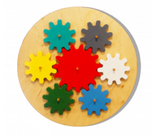 Бизиборд «Цветные шестеренки» - fgospostavki.ru - Екатеринбург