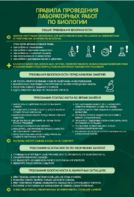 Стенд "Правила выполнения лабораторных работ по биологии" Вариант 1 - fgospostavki.ru - Екатеринбург