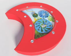 Настенный игровой модуль в виде части гусеницы с весами - fgospostavki.ru - Екатеринбург